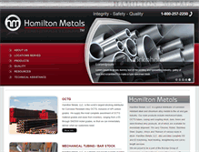 Tablet Screenshot of hamiltonmetals.com